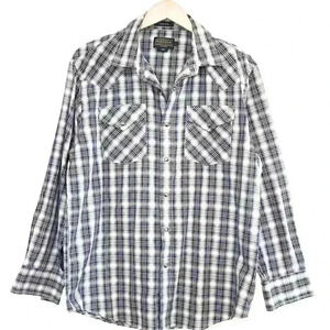 Pendleton Frontier Shirt, Blue/Black/Cream, Large